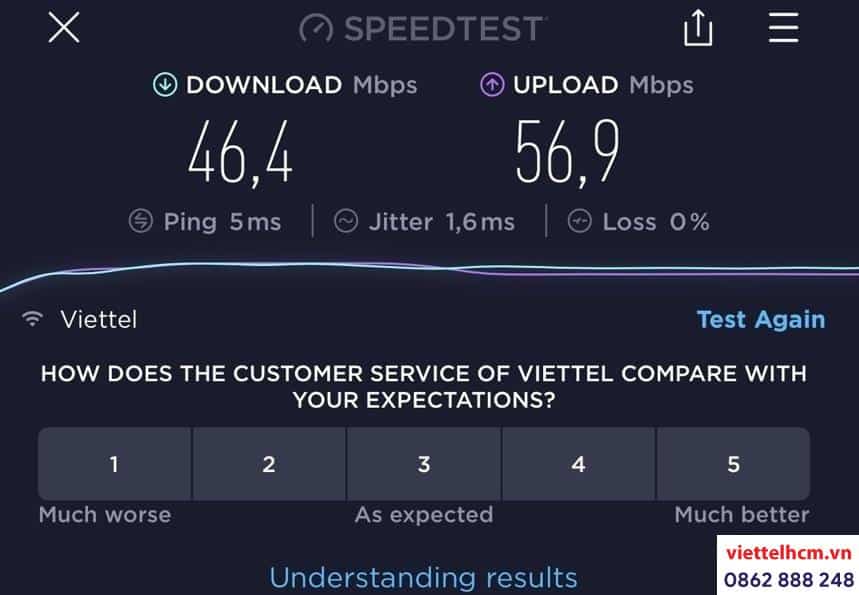 đo tốc độ mạng Viettel dễ dàng thông qua Speedtest 2 băng thông đo tốc độ mạng Viettel bằng speedtest