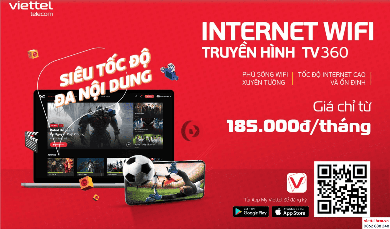Khuyến mãi chung khi lắp đặt gói Internet Viettel rẻ nhất như sau: