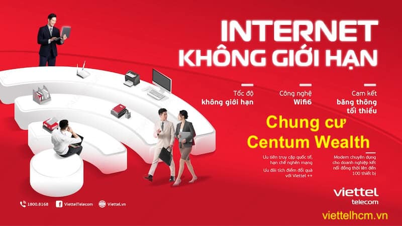 Bang giá Kéo wifi Viettel chung cư Centum Wealth 