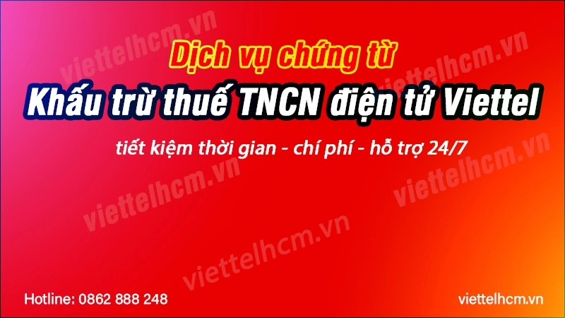 Ưu đãi đăng ký Chứng từ khấu trừ thuế TNCN Viettel tại An Giang