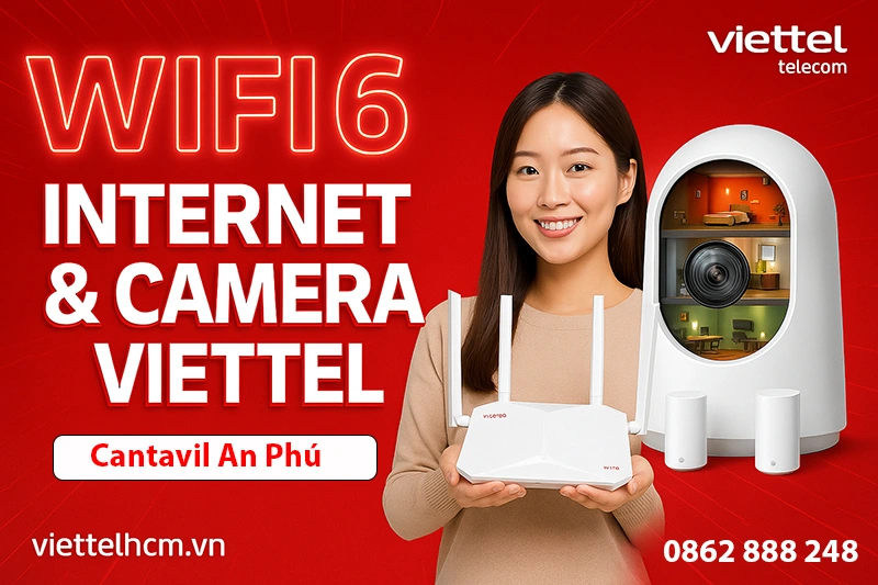 Lắp đặt mạng wifi viettel Chung cư Cantavil An Phú