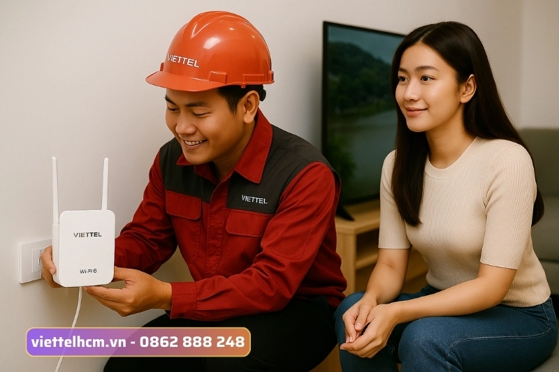 Lắp wifi viettel Chung cư Ascent Plaza giá rẻ - LẮP TRONG NGÀY 5 kỷ thuật viettel hỗ trợ lắp đặ wifi nhanh chóng