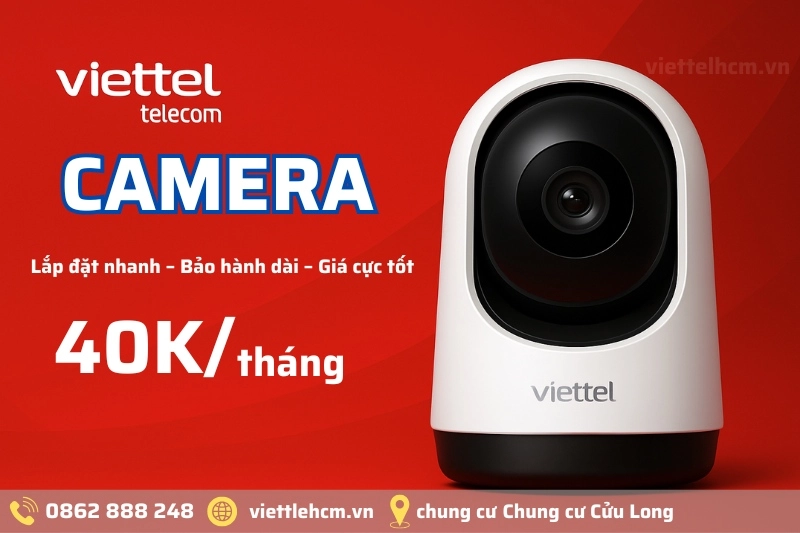 Lắp đặt mạng viettel Chung cư Cửu Long - GIÁ Hôm Nay 3 lắp camera Viettel tại căn hộ Cửu Long