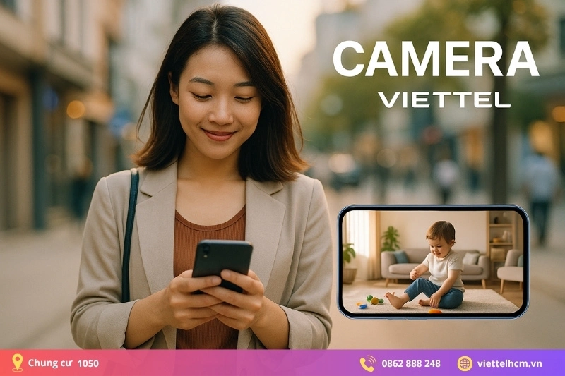 Khuyến mãi Lắp đặt mạng viettel Chung cư 1050 - Giá Rẻ nhất 2 Lắp đặt camera Viettel cho căn hộ tại chung cư 1050