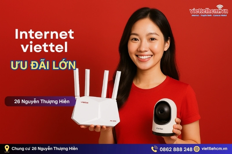 Bắt wifi viettel Chung cư 26 Nguyễn Thượng Hiền - Lắp nhanh trong ngày 1 ưu đãi Bắt wifi viettel Chung cư 26 Nguyễn Thượng Hiền