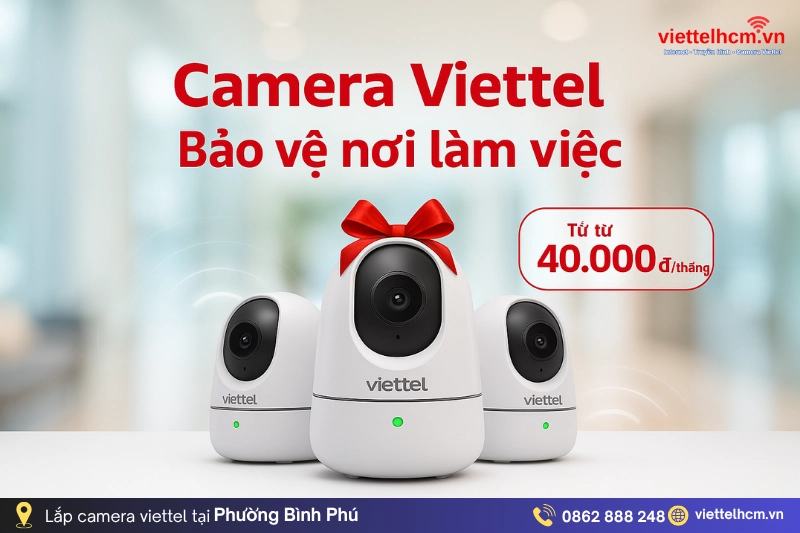 Lắp đặt cáp quang Viettel tại Phường Bình Phú - Khuyến Mãi LỚN 2 lap camera viettel tai phuong binh phu