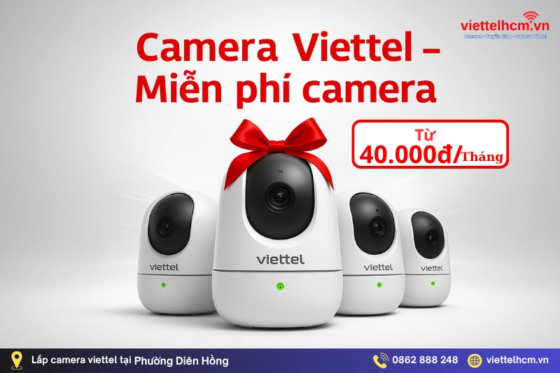 Lắp mạng Viettel tại Phường Diên Hồng - TPHCM - Tốc độ 1Gbps 3 gan camera viettel tai phuong dien hong